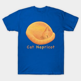 Sweet Apricot Cat Cartoon – Cat Napricot Pun T-Shirt